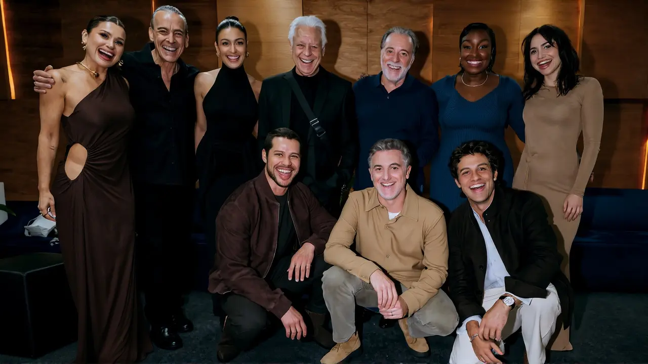 Elenco de 'Quem Ama Cuida' se reúne em SP antes da estreia na Globo